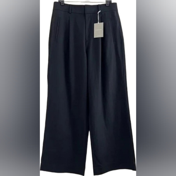 Everlane The Way-High Drape Pant in Black 12 Short NWT - Picture 2 of 5